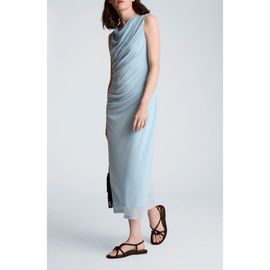 Kenneth Cole Kenneth Cole Ruched Sleeveless Midi Dress