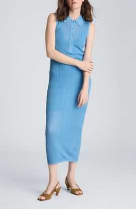 Kenneth Cole Kenneth Cole Variga Crinkle Georgette Midi Dress