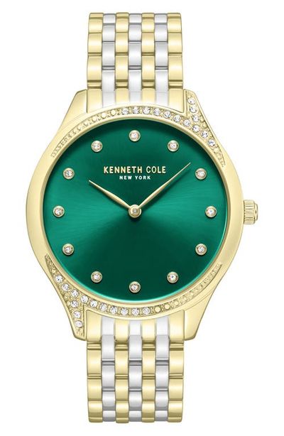 Kenneth Cole New York Kenneth Cole New York Classic Two-Tone Bracelet Watch, 36mm