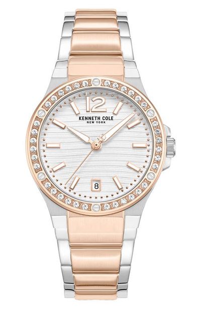 Kenneth Cole New York Kenneth Cole New York Glenville Two-Tone Bracelet Watch, 32mm