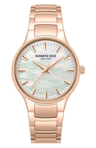 Kenneth Cole New York Kenneth Cole New York Mother-of-Pearl Dial Bracelet Watch, 34mm
