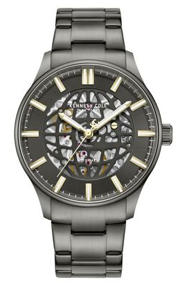 Kenneth Cole New York Kenneth Cole New York The Thompson Skeleton Automatic Bracelet Watch, 43.5mm