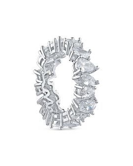Kenneth Jay Lane Cz By Kenneth Jay Lane Multi Shape Eternity Band