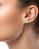 Kenneth Jay Lane Kenneth Jay Lane Asscher Cut Cubic Zirconia Bezel Stud Earrings - 2
