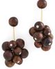 Kenneth Jay Lane Kenneth Jay Lane Cluster Ball Drop Earrings Gold/Brownwood One - 1
