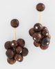 Kenneth Jay Lane Kenneth Jay Lane Cluster Ball Drop Earrings Gold/Brownwood One - 2