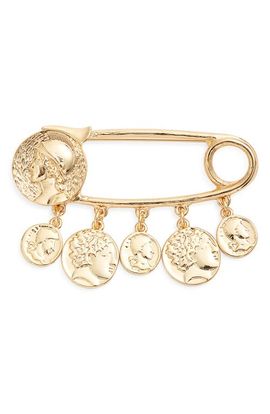 Kenneth Jay Lane Kenneth Jay Lane Coin Charm Brooch
