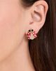 Kenneth Jay Lane Kenneth Jay Lane Crystal Ladybug Back Ball Earring Red One - 3