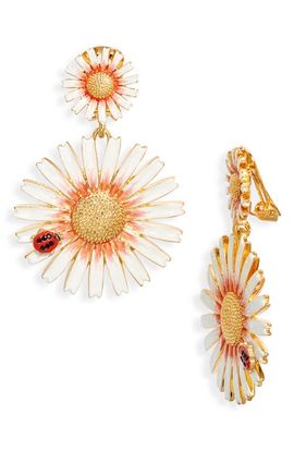 Kenneth Jay Lane Kenneth Jay Lane Daisy Drop Earrings