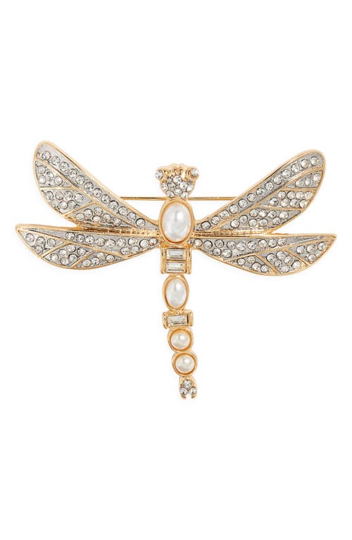 Kenneth Jay Lane Kenneth Jay Lane Faux Pearl Dragonfly Pin