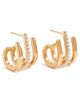 Kenneth Jay Lane Kenneth Jay Lane Gold Post Huggie Earrings Gold/Pearl One - 1