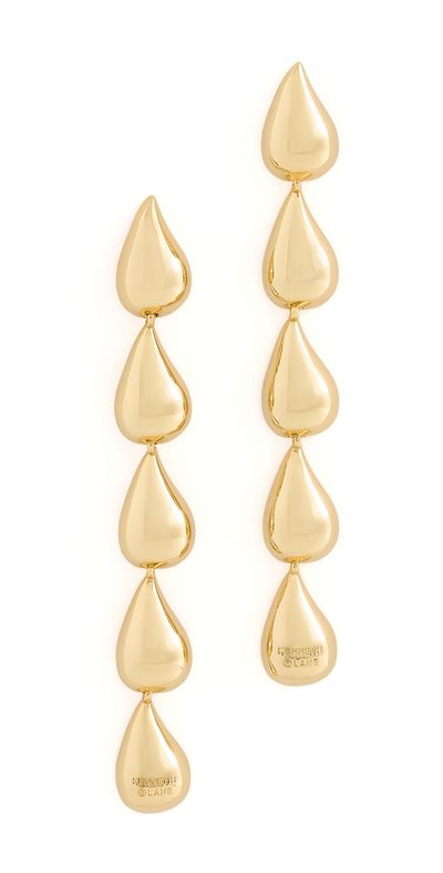 Kenneth Jay Lane Kenneth Jay Lane Gold Teardrop Earrings Gold One