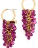 Kenneth Jay Lane Kenneth Jay Lane Grape Drop Earrings Gold/Purple One - 1