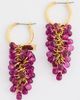 Kenneth Jay Lane Kenneth Jay Lane Grape Drop Earrings Gold/Purple One - 2