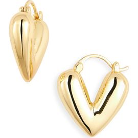 Kenneth Jay Lane Kenneth Jay Lane Heart Drop Earrings