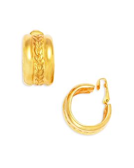 Kenneth Jay Lane Kenneth Jay Lane Jackie Onassis Braided Clip On Earrings