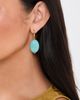 Kenneth Jay Lane Kenneth Jay Lane Oval Turquoise Bead-On Fishhook Earrings Turquoise One - 3