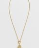 Kenneth Jay Lane Kenneth Jay Lane Oyster Pendant Necklace Gold One - 4