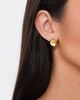 Kenneth Jay Lane Kenneth Jay Lane Polished Domed Button Earrings Gold One - 3