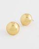 Kenneth Jay Lane Kenneth Jay Lane Polished Domed Button Earrings Gold One - 4