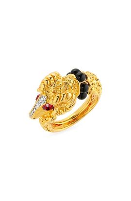 Kenneth Jay Lane Kenneth Jay Lane Ram Head Adjustable Ring
