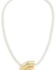 Kenneth Jay Lane Kenneth Jay Lane Rope Necklace Gold/White One - 1