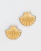 Kenneth Jay Lane Kenneth Jay Lane Shell Pierced Earrings Gold/Silver One - 2