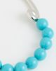 Kenneth Jay Lane Kenneth Jay Lane Silver Bib Hook Clasp Necklace Turquoise One - 4