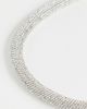 Kenneth Jay Lane Kenneth Jay Lane Silver Crystal Tube Necklace Silver Crystal One - 4
