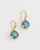 Kenneth Jay Lane Kenneth Jay Lane Square Aqua Stone Earrings Gold/Aqua One - 2
