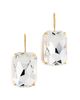 Kenneth Jay Lane Kenneth Jay Lane Stone Fishhook Earrings Faceted Crystal One - 1