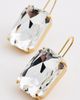 Kenneth Jay Lane Kenneth Jay Lane Stone Fishhook Earrings Faceted Crystal One - 4