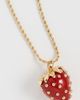 Kenneth Jay Lane Kenneth Jay Lane Strawberry Pendant Necklace Red One - 4