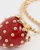 Kenneth Jay Lane Kenneth Jay Lane Strawberry Pendant Necklace Red One - 5