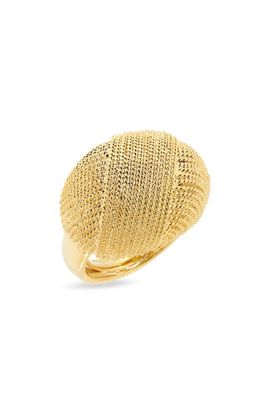 Kenneth Jay Lane Kenneth Jay Lane Textured Knot Adjustable Cocktail Ring