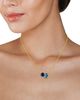 Kenneth Jay Lane Kenneth Jay Lane Tonal Blue Oval Cubic Zirconia Pendant Necklace, 16-19 - 2