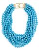 Kenneth Jay Lane Kenneth Jay Lane Turquoise Multi-Strand Necklace Turquoise One - 1