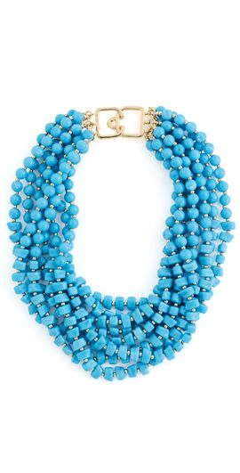 Kenneth Jay Lane Kenneth Jay Lane Turquoise Multi-Strand Necklace Turquoise One
