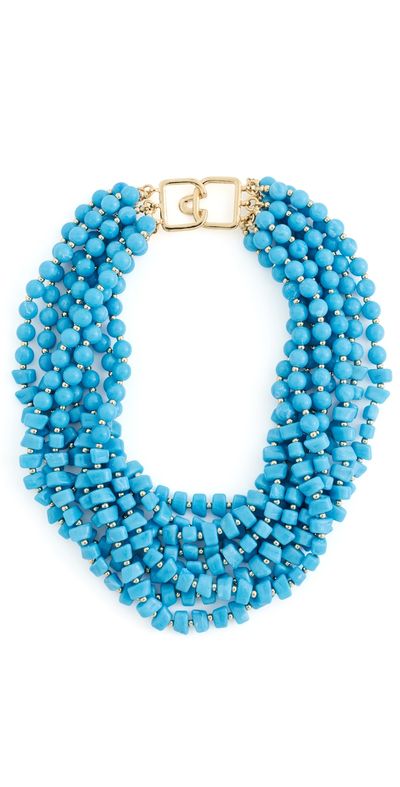 Kenneth Jay Lane Kenneth Jay Lane Turquoise Multi-Strand Necklace Turquoise One