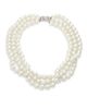 Kenneth Jay Lane Three Strand Faux-Pearl Necklace - 1