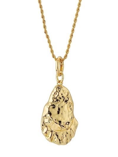 Kenneth Jay Lane Women's 18K-Gold-Plated Oyster Pendant Necklace