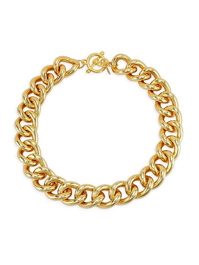 Kenneth Jay Lane Women's 20K-Gold-Plated Chunky Curb-Chain Necklace