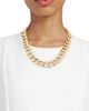 Kenneth Jay Lane Women's 20K Goldplated Curb-Link Toggle Collar Necklace - 2
