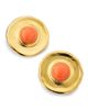 Kenneth Jay Lane Women's 22K-Gold-Plated & Resin Cabochon Button Clip-On Earrings - 1