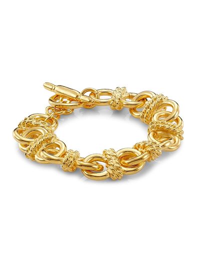 Kenneth Jay Lane Women's 22K Goldplated Knotted Chain Bracelet