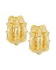 Kenneth Jay Lane Women's Bamboo 22K Gold-Plated Hoop Earrings - 1