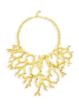 Kenneth Jay Lane Women's Branch Statement Bib Necklace