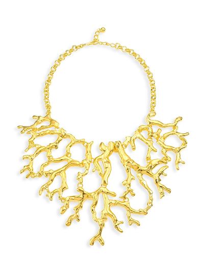 Kenneth Jay Lane Women's Branch Statement Bib Necklace