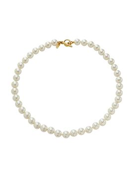 Kenneth Jay Lane Women's Cultura Goldtone & Faux Pearl Necklace