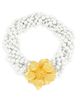 Kenneth Jay Lane Women's Faux-Pearl Twisted Multi-Strand Flower Necklace - 3